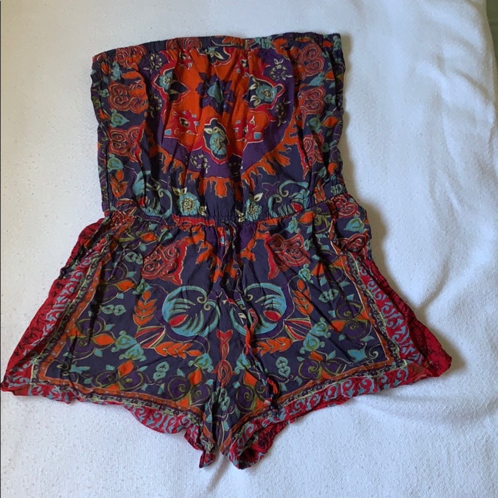 Strapless Romper